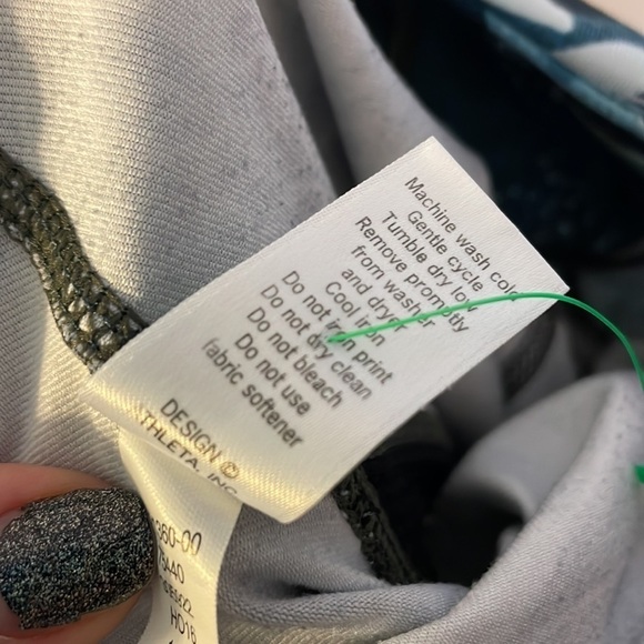 Athleta Chaturanga Tropical Print Leggings Size XXS - Picture 9 of 17